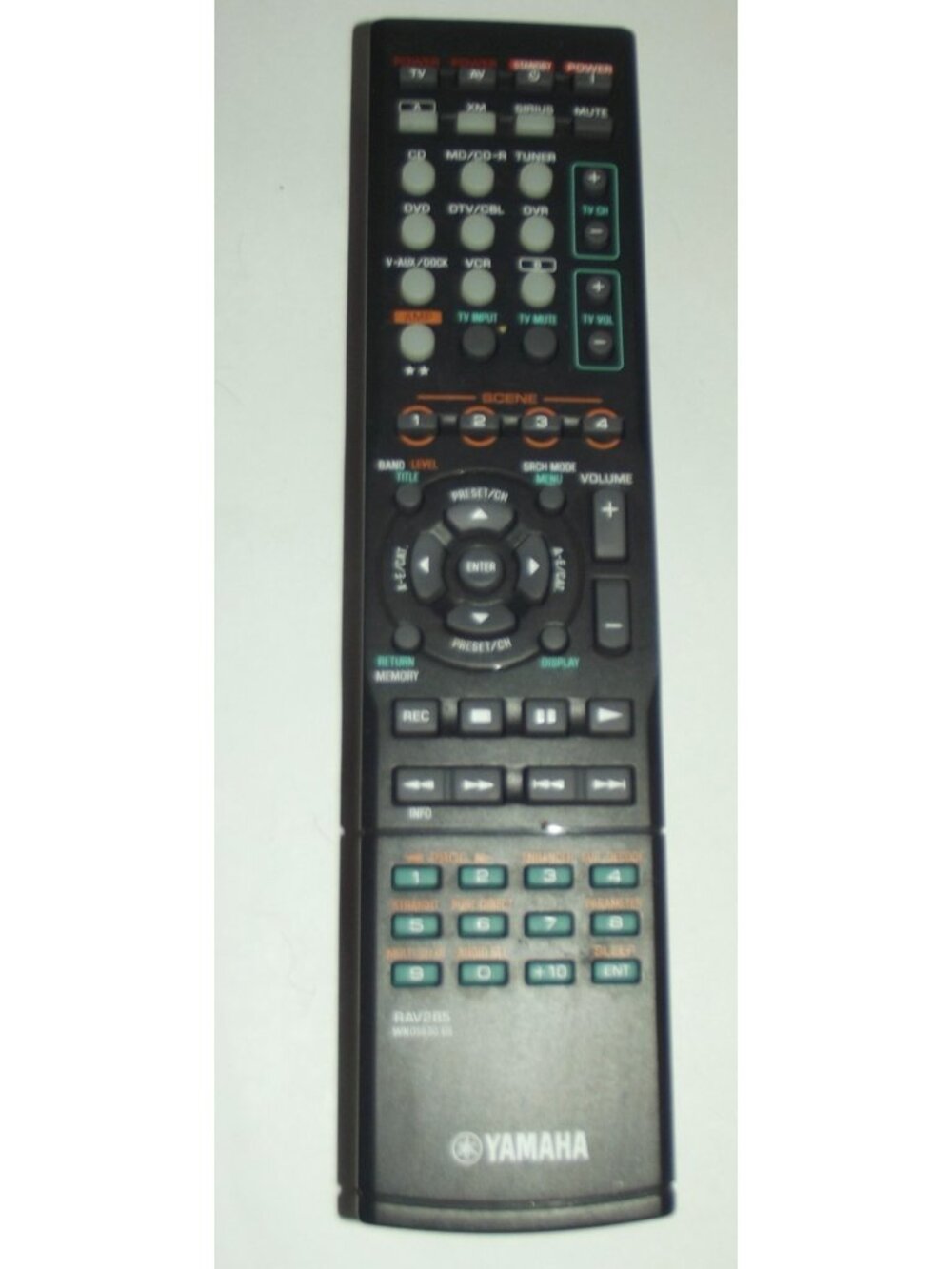 Yamaha Remote Control RAV285 WN05830 OEM Genuine TESTED and WORKS